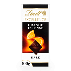 LINDT EXCELLENCE horká čokoláda s pomarančovou šťavou 100g