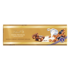 LINDT Zlatá Mliečna čokoláda s hrozienkami a orieškami 300 g