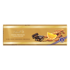 LINDT Zlatá Horká čokoláda s kúskami pomaranča a mandlí 300 g