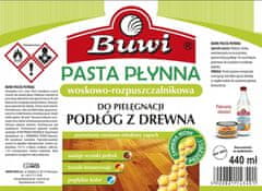 Buwi Tekuté leštidlo na podlahy 440 ml