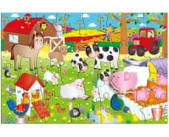 GALT Veľké podlahové puzzle - na farme