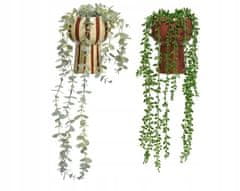 Kaemingk Zelená závesná umelá popínavá rastlina 11x11x15,5 cm