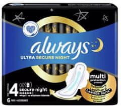 Procter & Gamble Hygienické uteráky s krídlami 6 ks ALWAYS ULTRA NIGHT