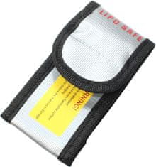 YUNIQUE GREEN-CLEAN Bezpečnostná taška na Lipo batérie, 1 kus, nehorľavý a proti výbuchu odolný materiál, rozmery 64X50x95 mm - ochranný obal na nabíjanie a prepravu Lipo batérií