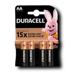 Duracell Alkalická batéria AA Duracell Basic 4x