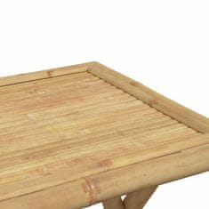 Vidaxl Skladací záhradný stôl 45x45x45 cm bambus