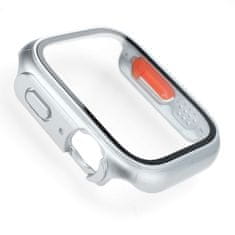 BB-Shop Ochranné puzdro so skleneným krytom pre Apple Watch strieborné