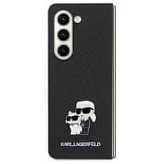 Karl Lagerfeld Zadný kryt hardcase Saffiano Karl&Choupette Pin KLHCSA35SAKCNPK pre Samsung Galaxy A35 black