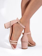 Amiatex Dámske sandále 108156 + Nadkolienky Gatta Calzino Strech, odtiene ružovej, 37