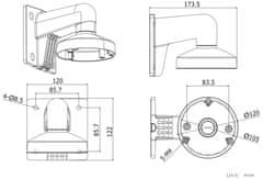 Hikvision držiak pre kameru DS-1272ZJ-120/ D7xx/ HiLook D1xxHA-LU