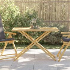 Petromila vidaXL Skladací záhradný stôl 110x55x75 cm bambus