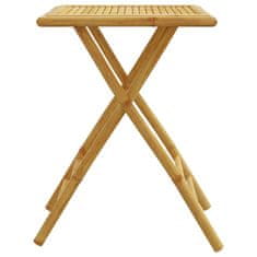Petromila vidaXL Skladací záhradný stôl 55x55x75 cm bambus