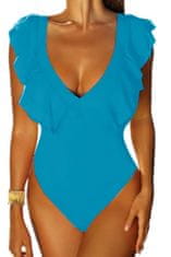 Self Dámske jednodielne plavky + Nadkolienky Gatta Calzino Strech, svetlo modrá, XL