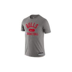 Nike Tričko výcvik sivá M Nba Chicago Bulls