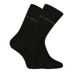 Pietro Filipi 5PACK ponožky vysoké bambusové čierné (5PBV001) - veľkosť M