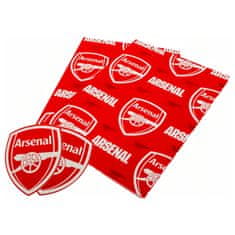 FAN SHOP SLOVAKIA Darčekový baliaci papier Arsenal FC, červeno-biely, 70x50 cm, 2ks