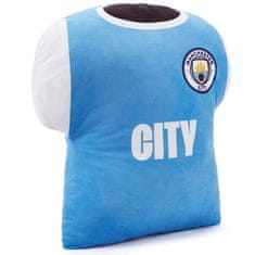 FAN SHOP SLOVAKIA Vankúšik Manchester City FC, tvar tričká, modrý, 36x38 cm