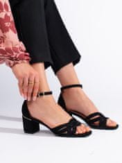 Amiatex Dámske sandále 108202 + Nadkolienky Gatta Calzino Strech, čierne, 37