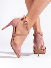 Amiatex Dámske sandále 108214 + Nadkolienky Gatta Calzino Strech, odtiene ružovej, 37