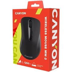 Canyon Počítačová myš MW2 optická/ 3 tlačítek/ 1200DPI - černá
