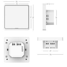 Immax Chytrý vypínač (07512L) NEO Smart vypínač 1-tlačítkový Zigbee 3 WiFi