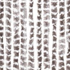 Petromila vidaXL Záves proti hmyzu sivohnedý a biely 118x220 cm ženilka
