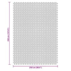 Vidaxl Kempingová podložka modrá 3,5x2,5 m