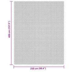 Vidaxl Kempingová podložka krémová 4x2,5 m