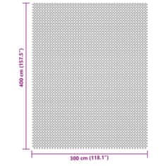 Vidaxl Kempingová podložka bledosivá 4x3 m