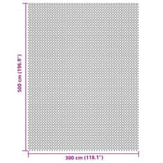 Vidaxl Kempingová podložka krémová 5x3 m