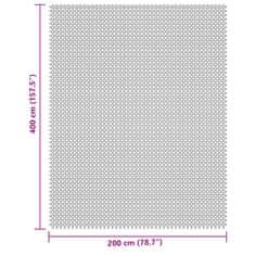 Vidaxl Kempingová podložka krémová 4x2 m