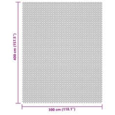 Vidaxl Kempingová podložka krémová 4x3 m