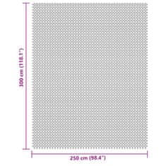 Vidaxl Kempingová podložka bledosivá 3x2,5 m