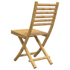 Petromila vidaXL Skladacie záhradné stoličky 6 ks 43x54x88 cm bambus