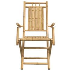 Petromila vidaXL Skladacie záhradné stoličky 4 ks 53x66x99 cm bambus