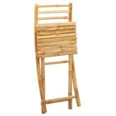 Petromila vidaXL Skladacie záhradné stoličky 8 ks 43x54x88 cm bambus