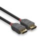 Kábel DisplayPort M/M 3m, 4K@60Hz, DP v1.2, 21.6Gbit/s, čierny, pozl.konektor, Anthra Line