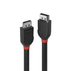 Lindy Kábel DisplayPort M/M 2m, 4K@60Hz, DP v1.2, 21.6Gbit/s, čierny, Black Line