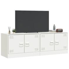 Vidaxl TV skrinky 2 ks biele 67x39x44 cm oceľ