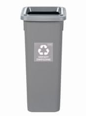 Plafor Odpadkový kôš na triedený odpad Fit Bin gray 20 l, šedý - zmiešaný odpad