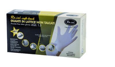 Ro.ial GUA2032L Latexové rukavice nepudrované Large Latex 100ks.