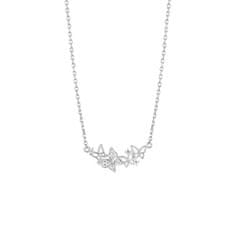 Preciosa Nežný strieborný náhrdelník s motýlikmi Butterfly Waltz Candy 5398 00