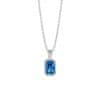 Pôvabný náhrdelník s modrým kubickým zirkónom Preciosa Blueberry Candy 5404 68
