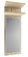 KONDELA Panel so zrkadlom dub san remo ORESTES 40