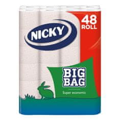 Regina Toaletný papier Big Bag NICKY biely, 2 vrstvy, 100% celulóza - 48 ks