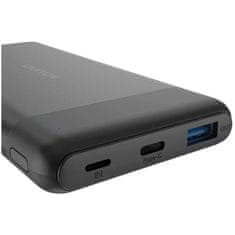 Canyon Powerbanka PB-1009B, 10 000mAh Li-pol, In USB-C+Lightning, Out USB-C PD 20W+1xUSB-A QC 3.0 - černá