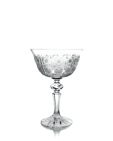 Bohemia Crystal Brúsené poháre na šampanské Laura 12116/57001/180ml (set po 6ks)