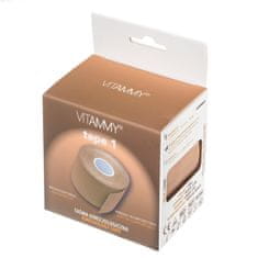 Vitammy Tape 1 Kineziologická páska, mäkká, vodeodolná, telová farba