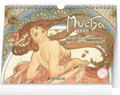 Notique Stolový kalendár Alfons Mucha 2025, 30 x 21 cm