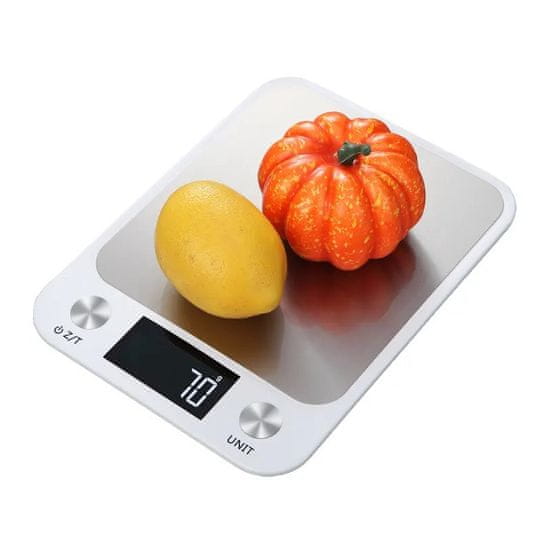 Oem CX-2018 Digitální kuchyňská váha do 5kg/1g bílá